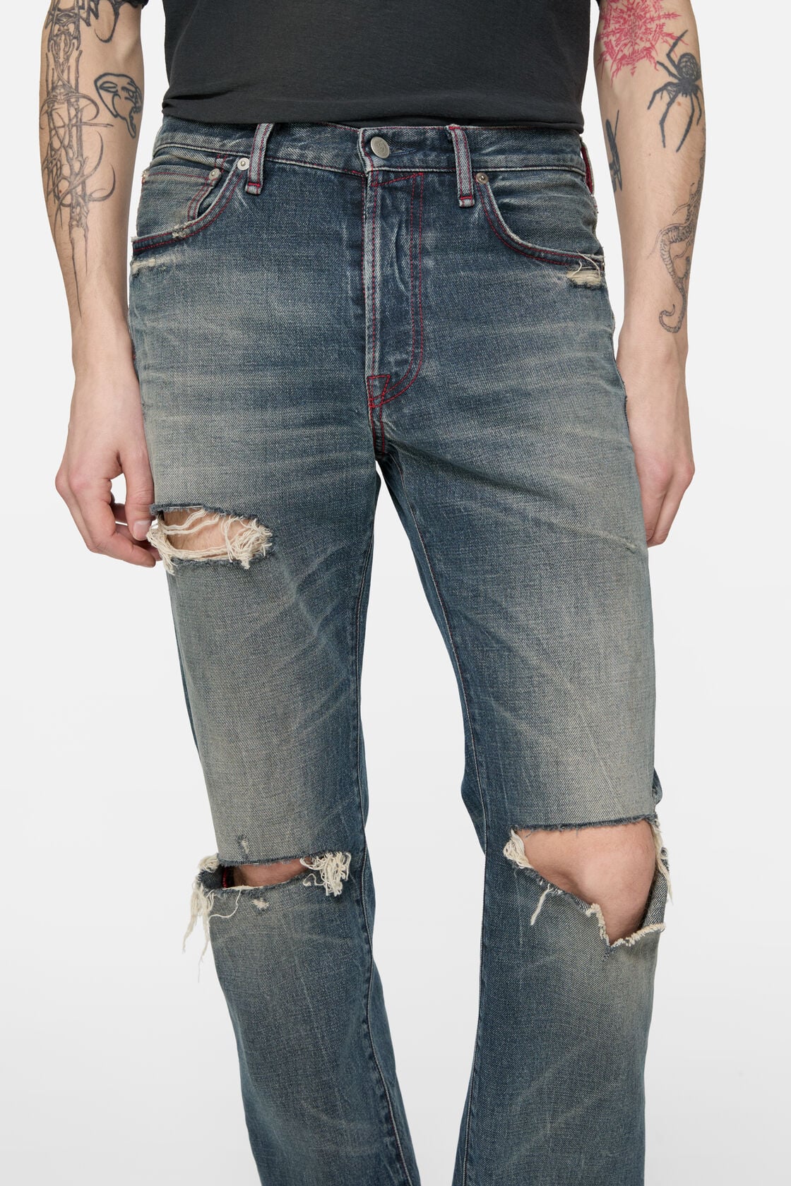 Acne Studios Re-edition worn jeans - 1996M - Mid Blue