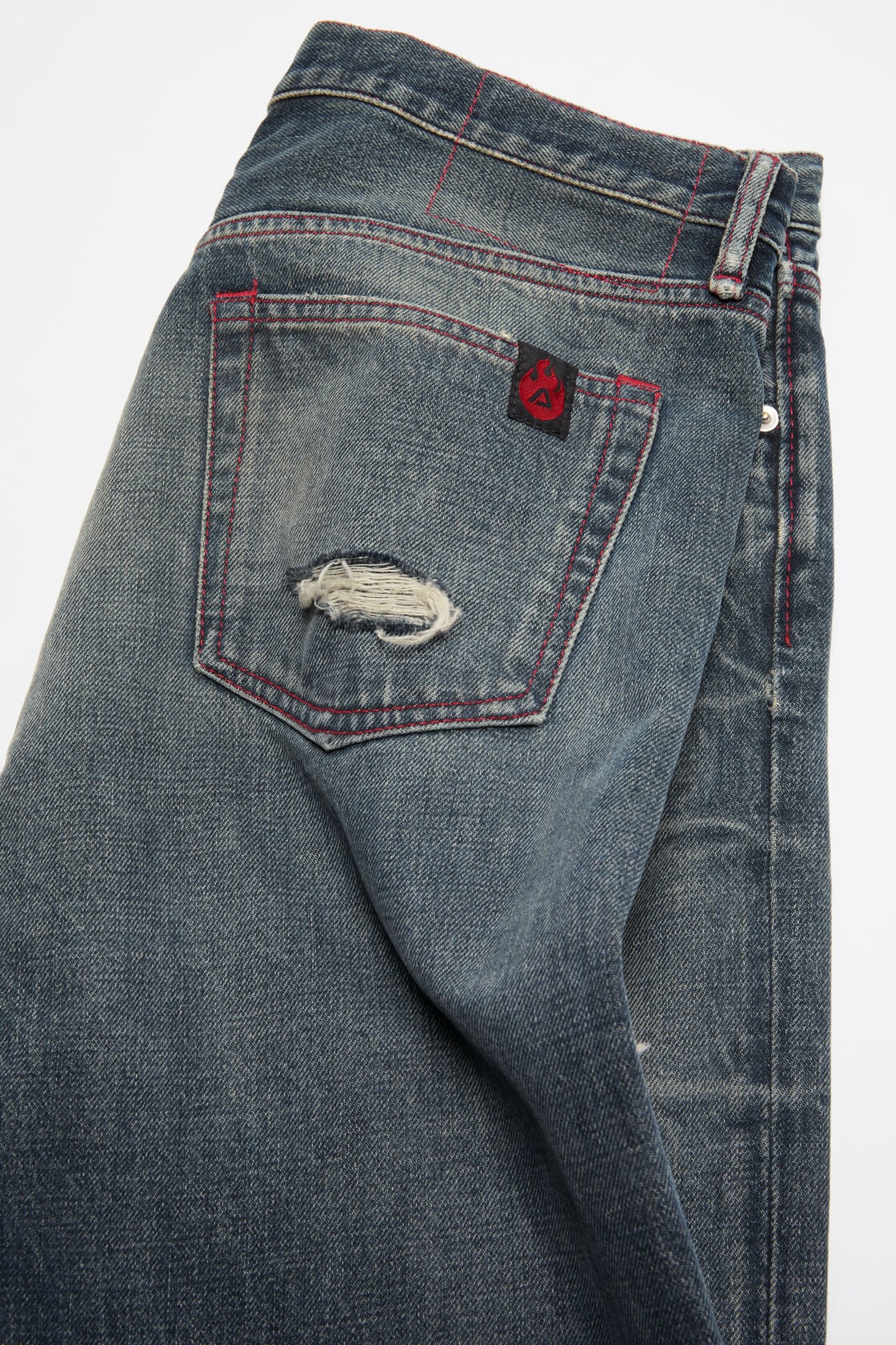 Acne Studios Re-edition worn jeans - 1996M - Mid Blue