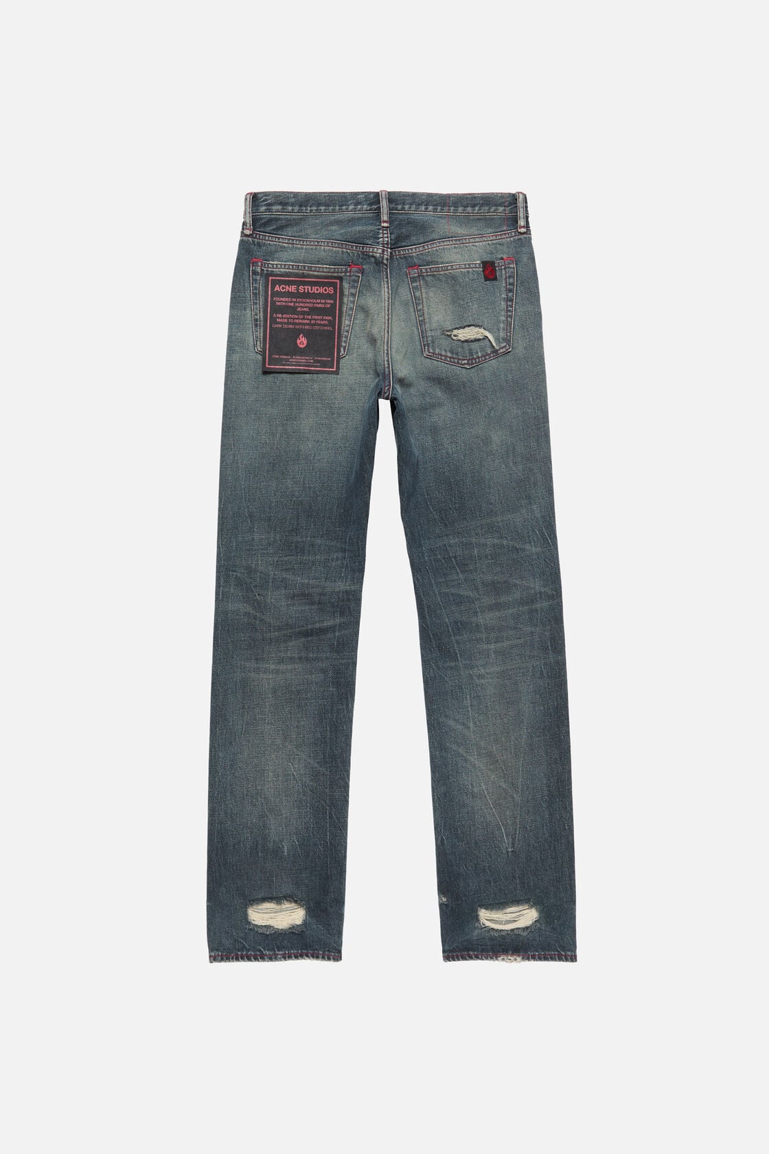 Acne Studios Re-edition worn jeans - 1996M - Mid Blue