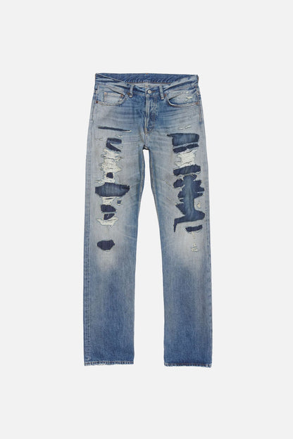 Acne Studios Mended denim jeans - 1996M - Mid Blue