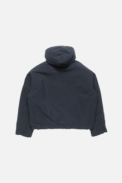 Acne Studios Waxed jacket with hood - Evening blue