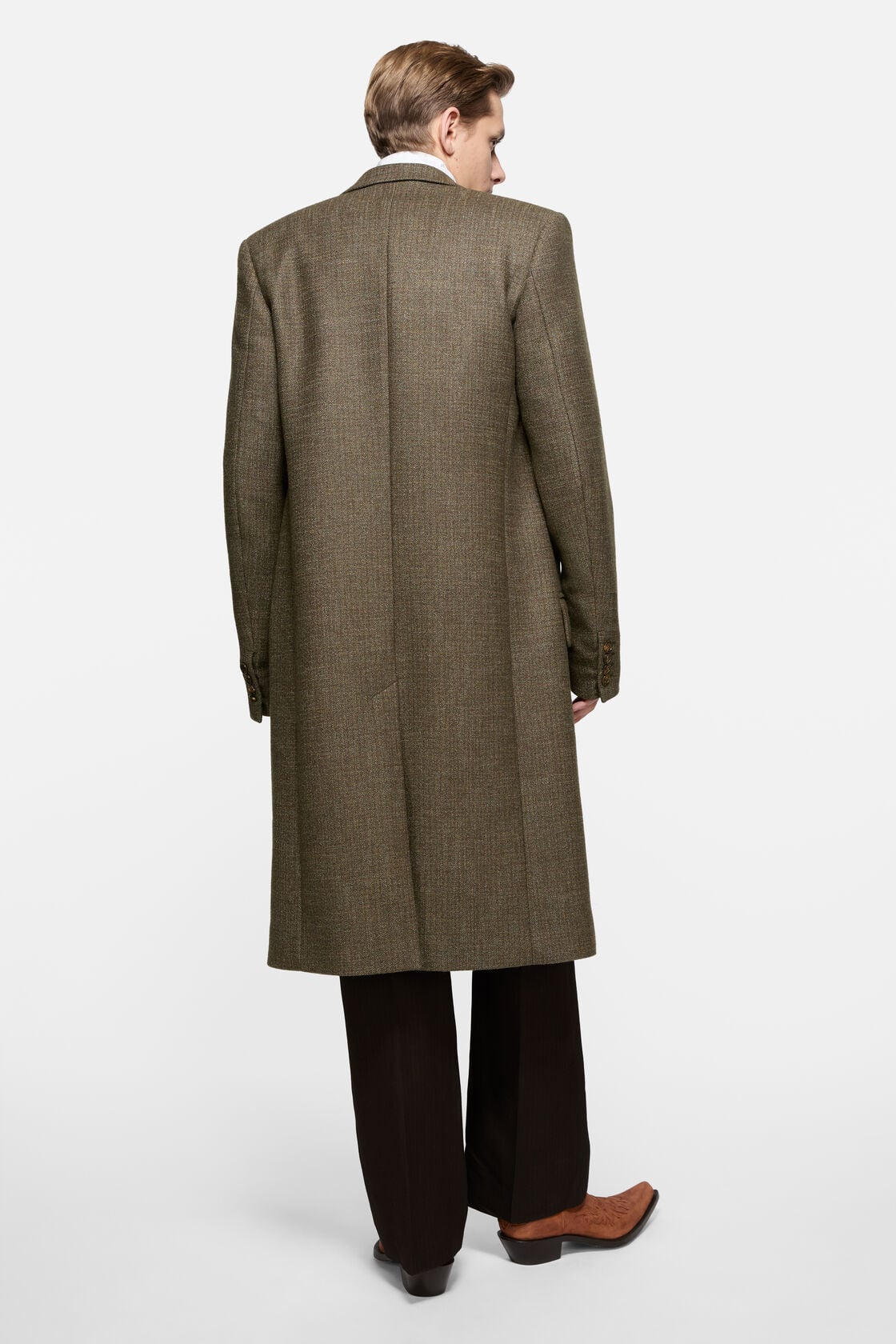 Acne Studios Wool single-breasted coat - Brown