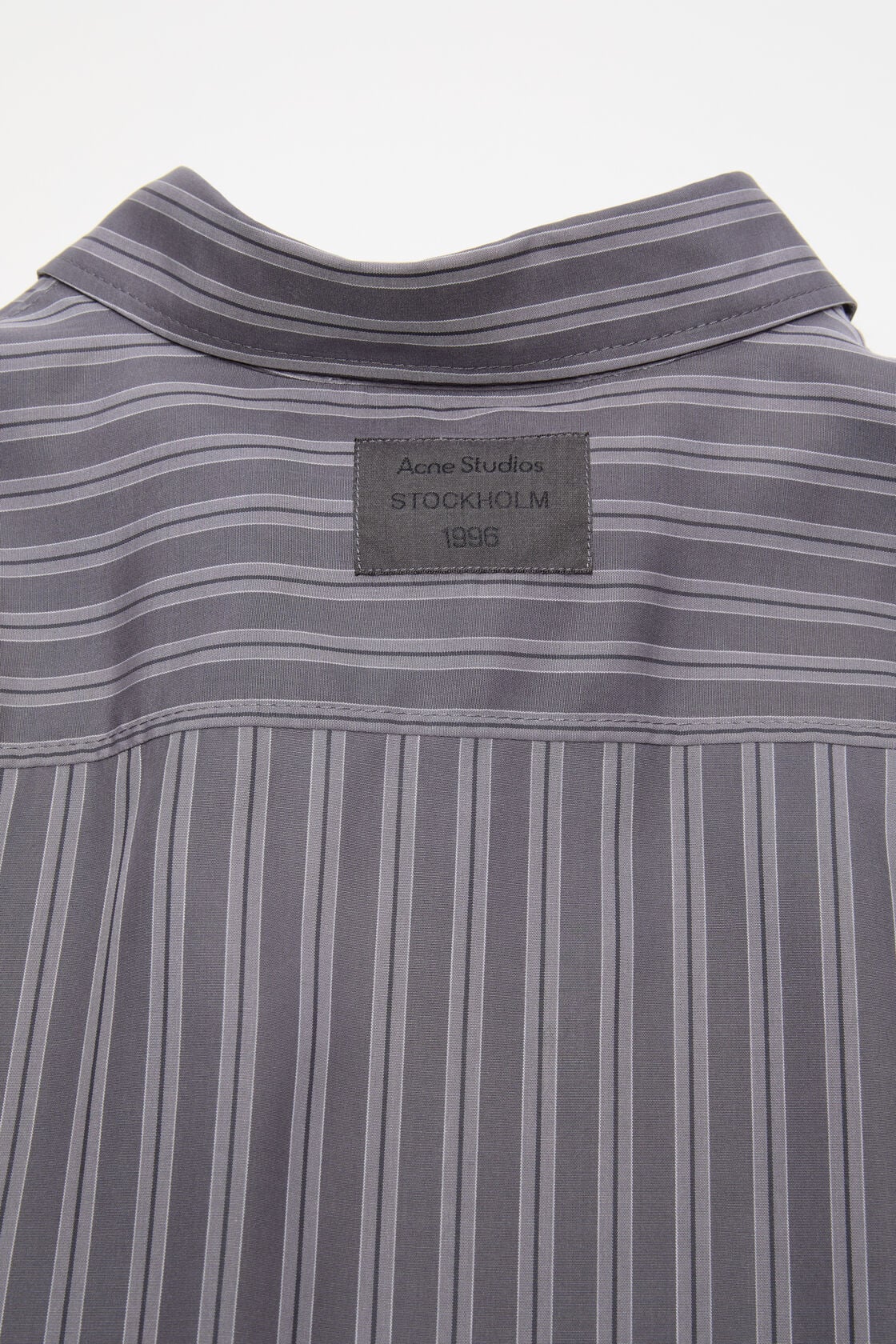 Acne Studios Striped button-up shirt - Purple/mauve