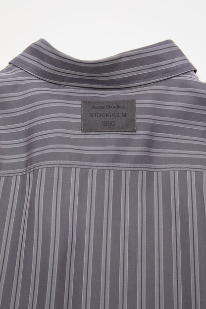 Acne Studios Striped button-up shirt - Purple/mauve