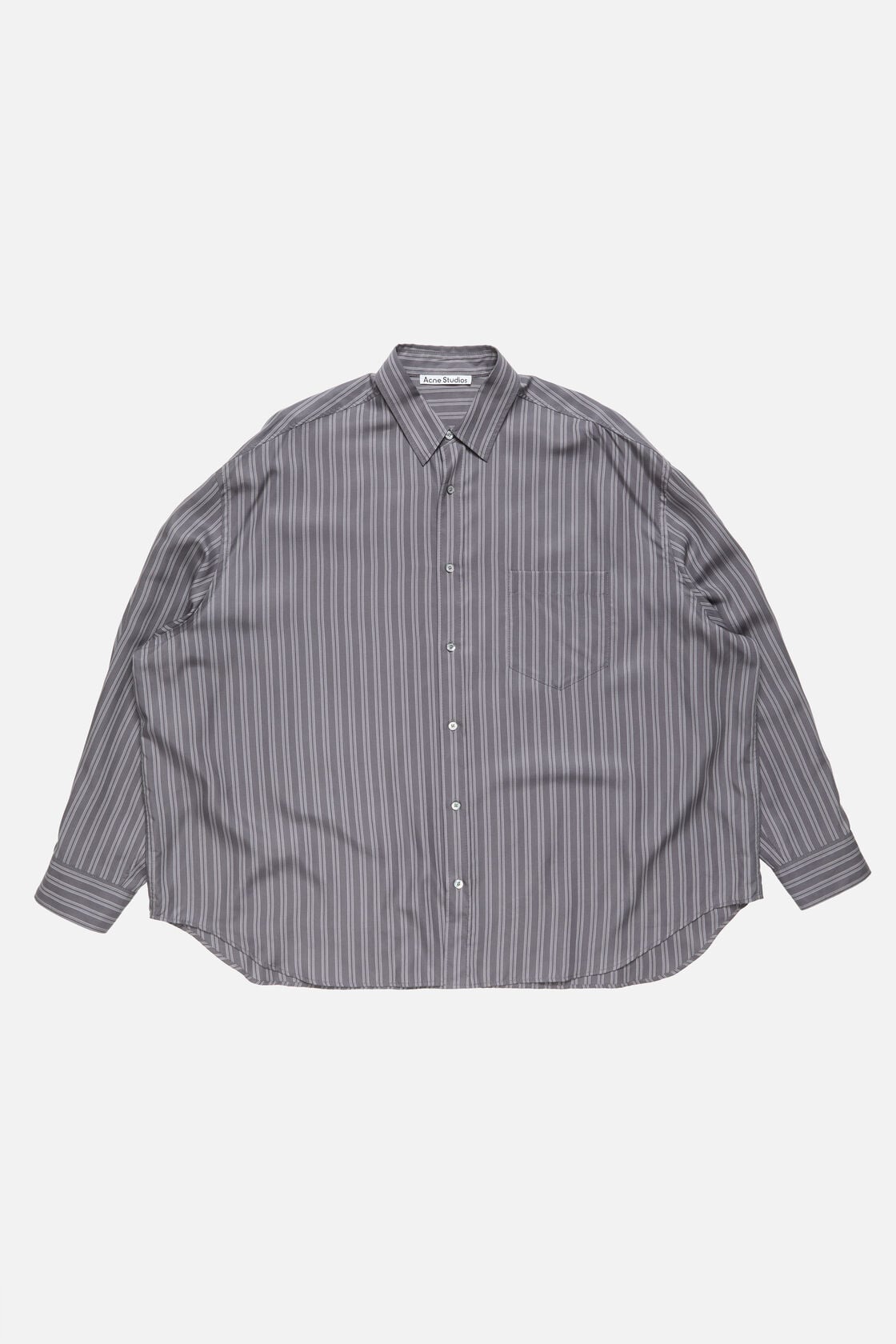 Acne Studios Striped button-up shirt - Purple/mauve