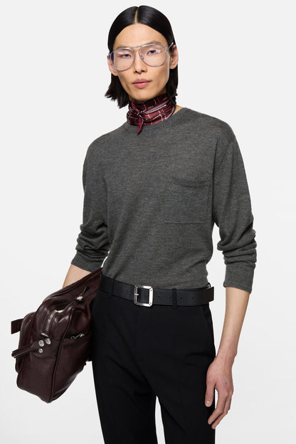 Acne Studios Cashmere knit sweater - Dark Grey Melange