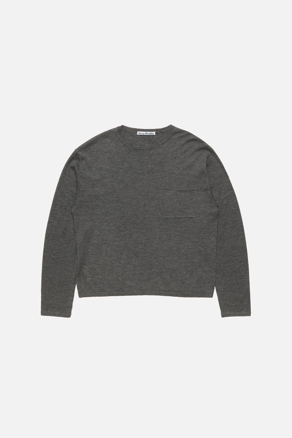 Acne Studios Cashmere knit sweater - Dark Grey Melange