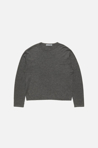 Acne Studios Cashmere knit sweater - Dark Grey Melange