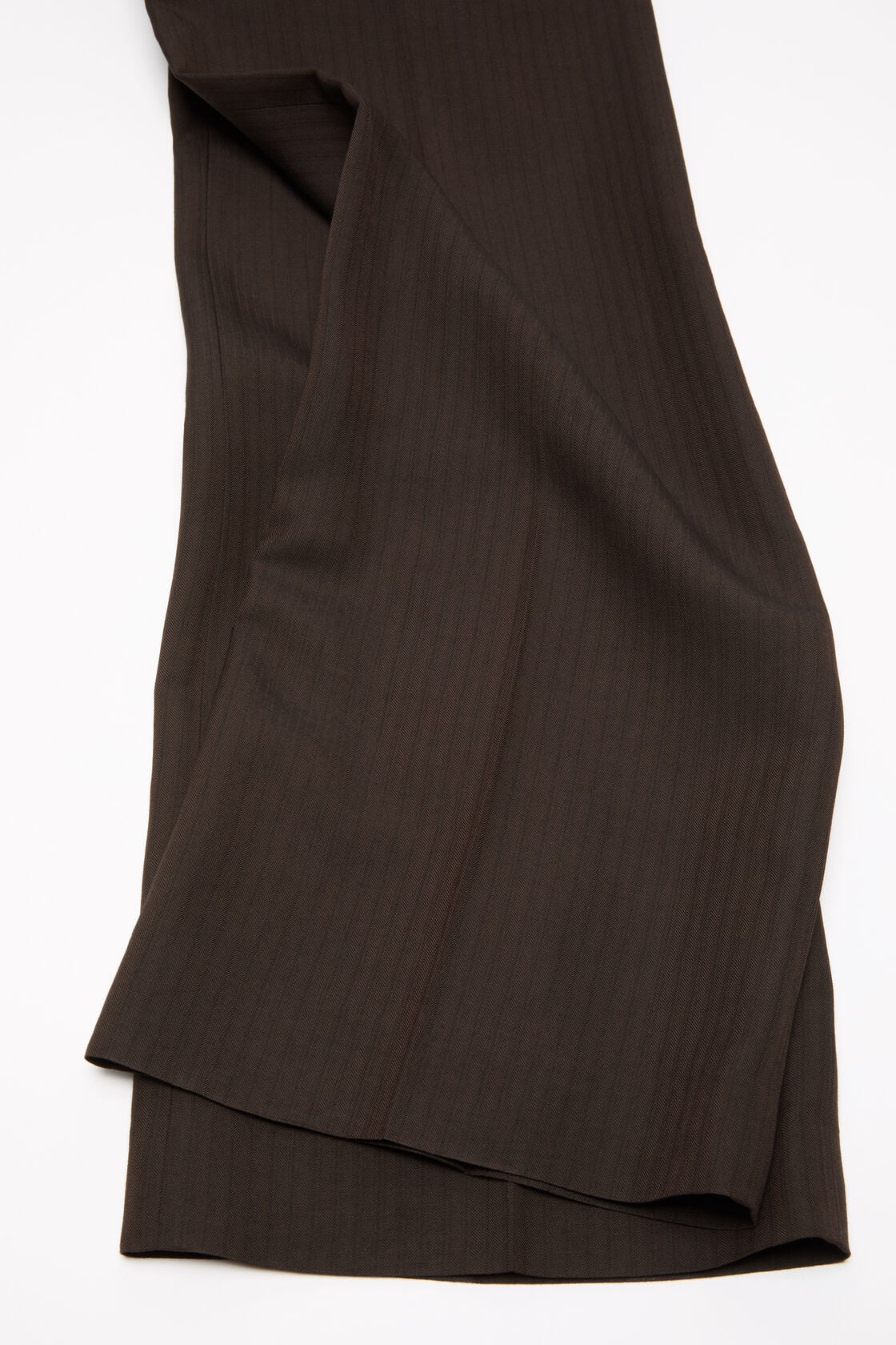 Acne Studios Tailored herringbone trousers - Chocolate brown