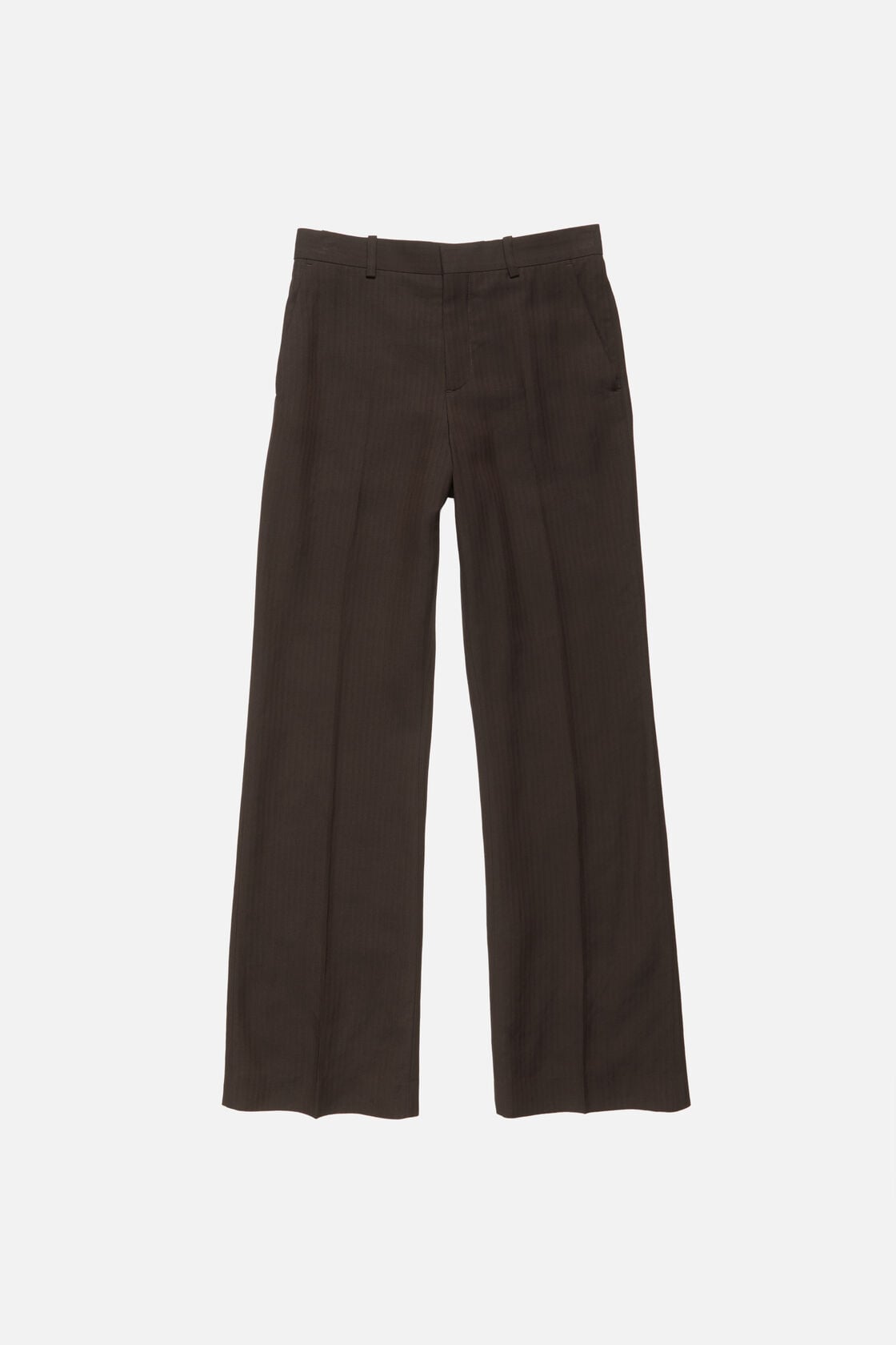 Acne Studios Tailored herringbone trousers - Chocolate brown