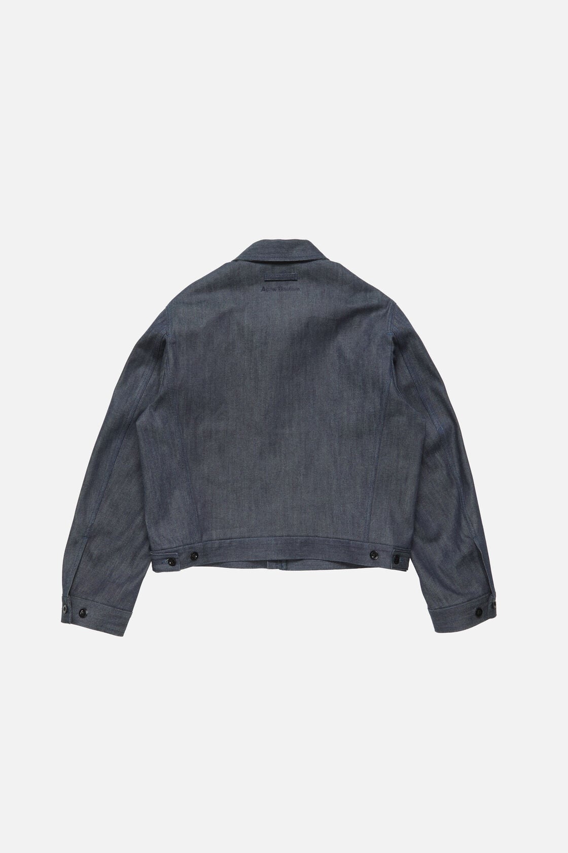 Acne Studios Branded selvedge denim jacket - Indigo blue