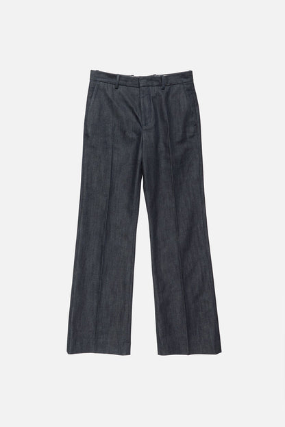 Acne Studios Branded selvedge denim trousers - Indigo blue