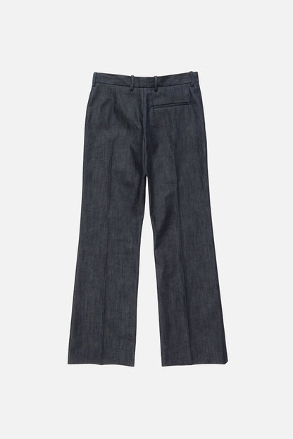 Acne Studios Branded selvedge denim trousers - Indigo blue