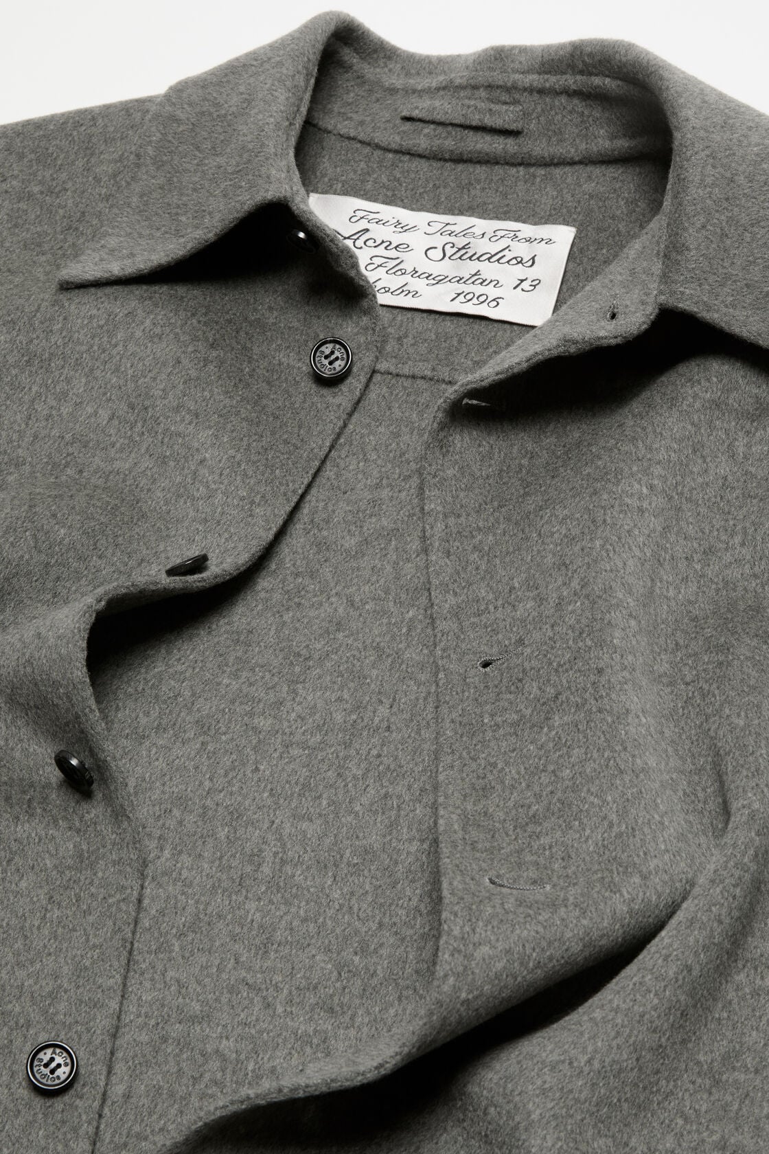 Acne Studios Cashmere blend overshirt - Vintage grey melange