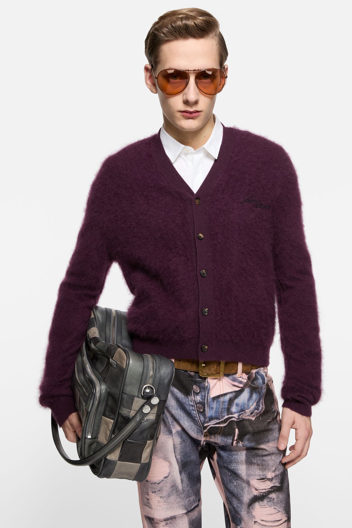 Acne Studios Cashmere cardigan - Wine red