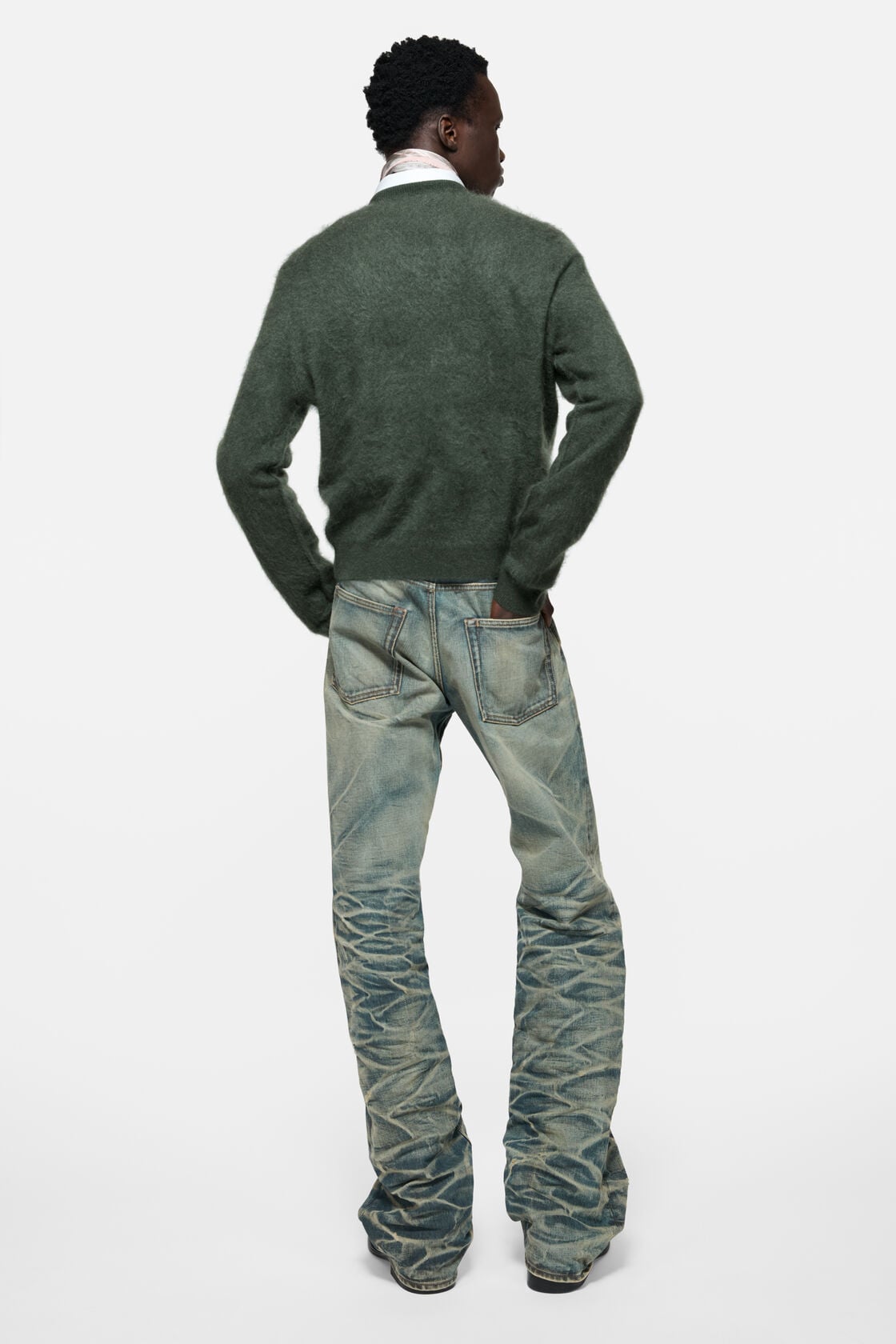 Acne Studios Cashmere v-neck sweater - Dark green