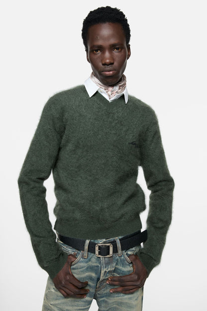 Acne Studios Cashmere v-neck sweater - Dark green