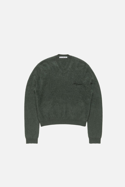 Acne Studios Cashmere v-neck sweater - Dark green