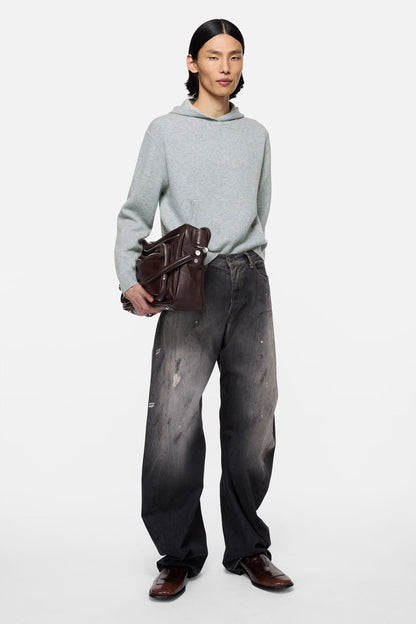 Acne Studios Cashmere hoodie - Cold grey melange