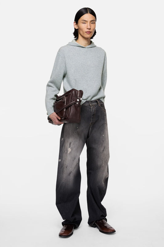 Acne Studios Cashmere hoodie - Cold grey melange