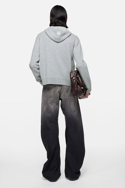 Acne Studios Cashmere hoodie - Cold grey melange