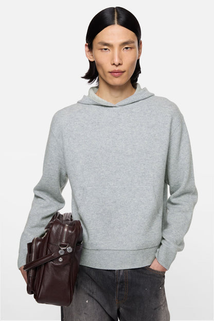 Acne Studios Cashmere hoodie - Cold grey melange