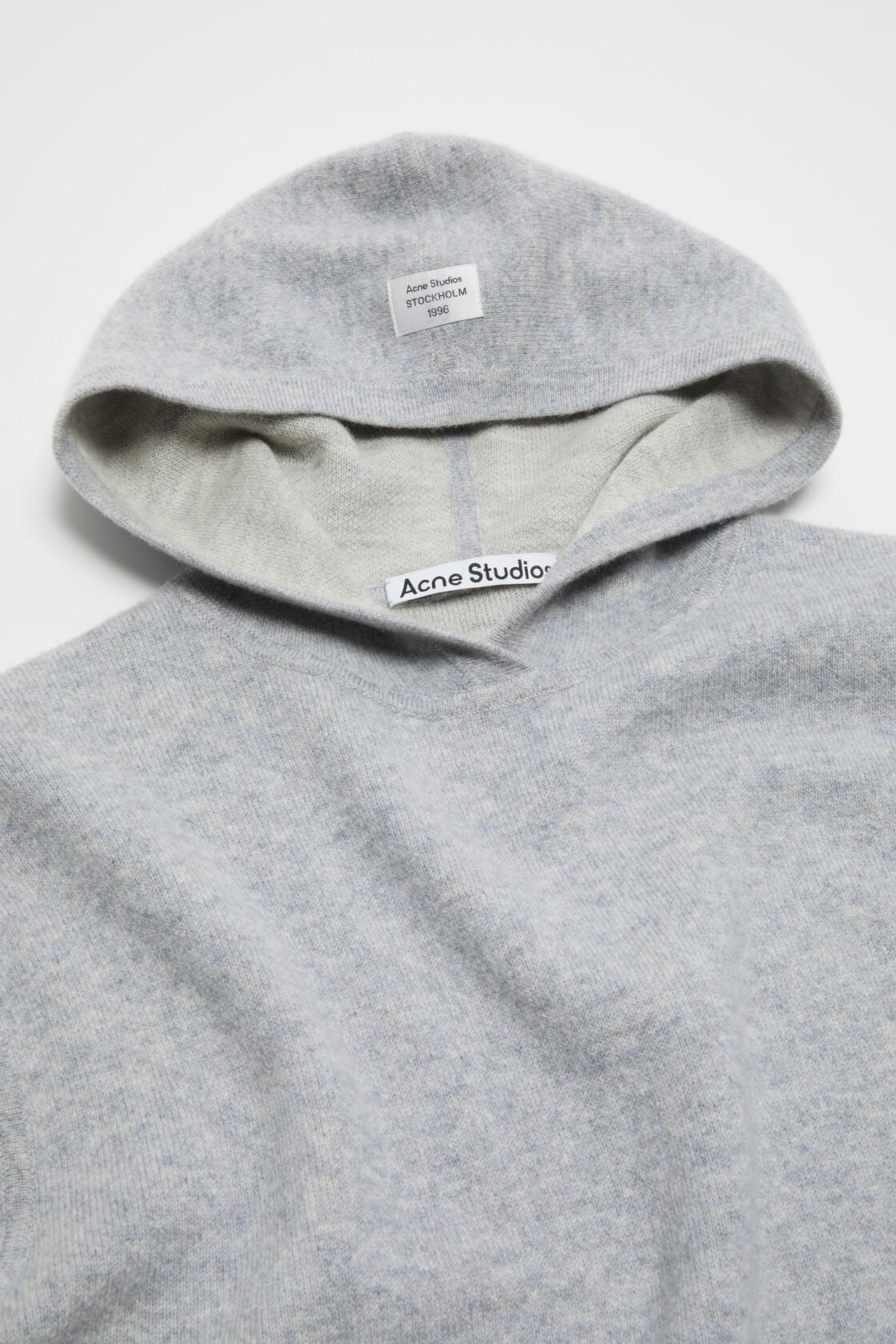 Acne Studios Cashmere hoodie - Cold grey melange