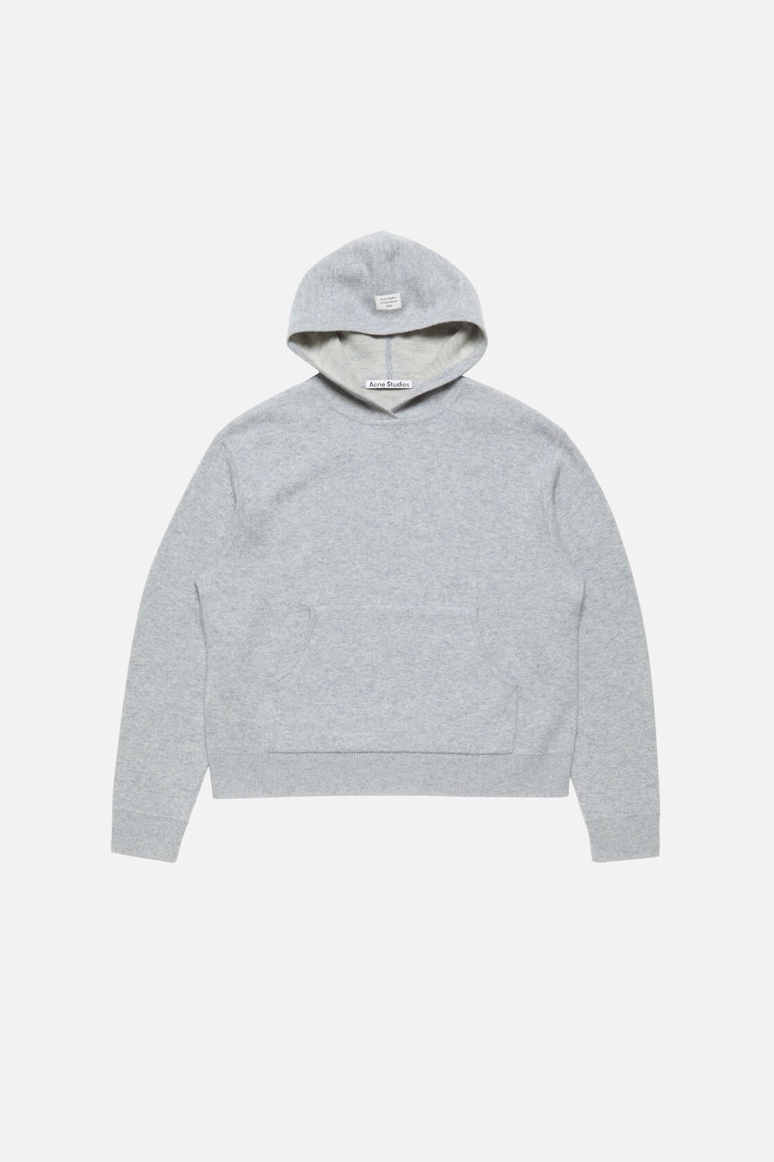 Acne Studios Cashmere hoodie - Cold grey melange