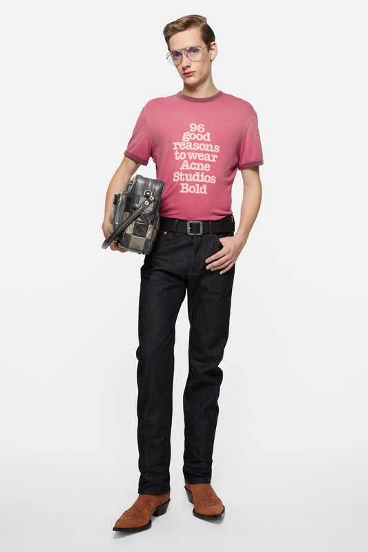 Acne Studios Graphic t-shirt - Pink/burgundy