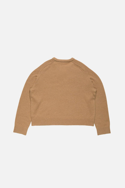 Acne Studios Camel hair v-neck sweater - Light camel