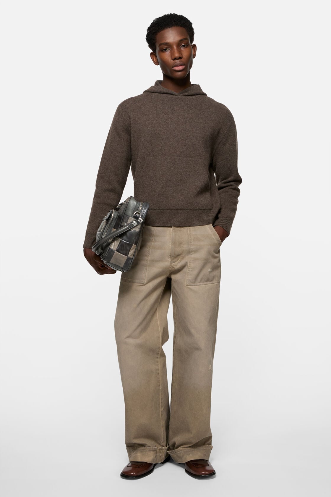 Acne Studios Cashmere hoodie - Walnut brown