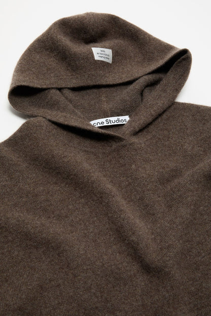 Acne Studios Cashmere hoodie - Walnut brown