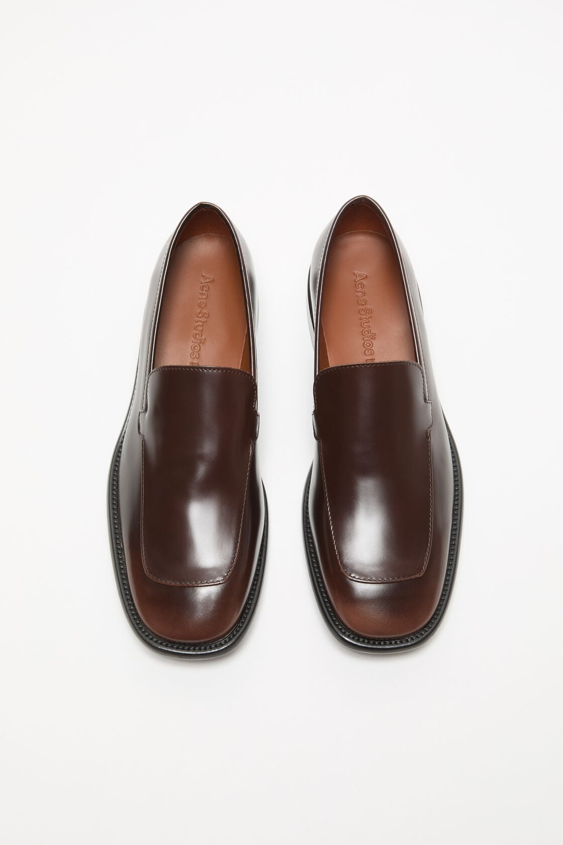 Acne Studios Leather loafers - Dark brown