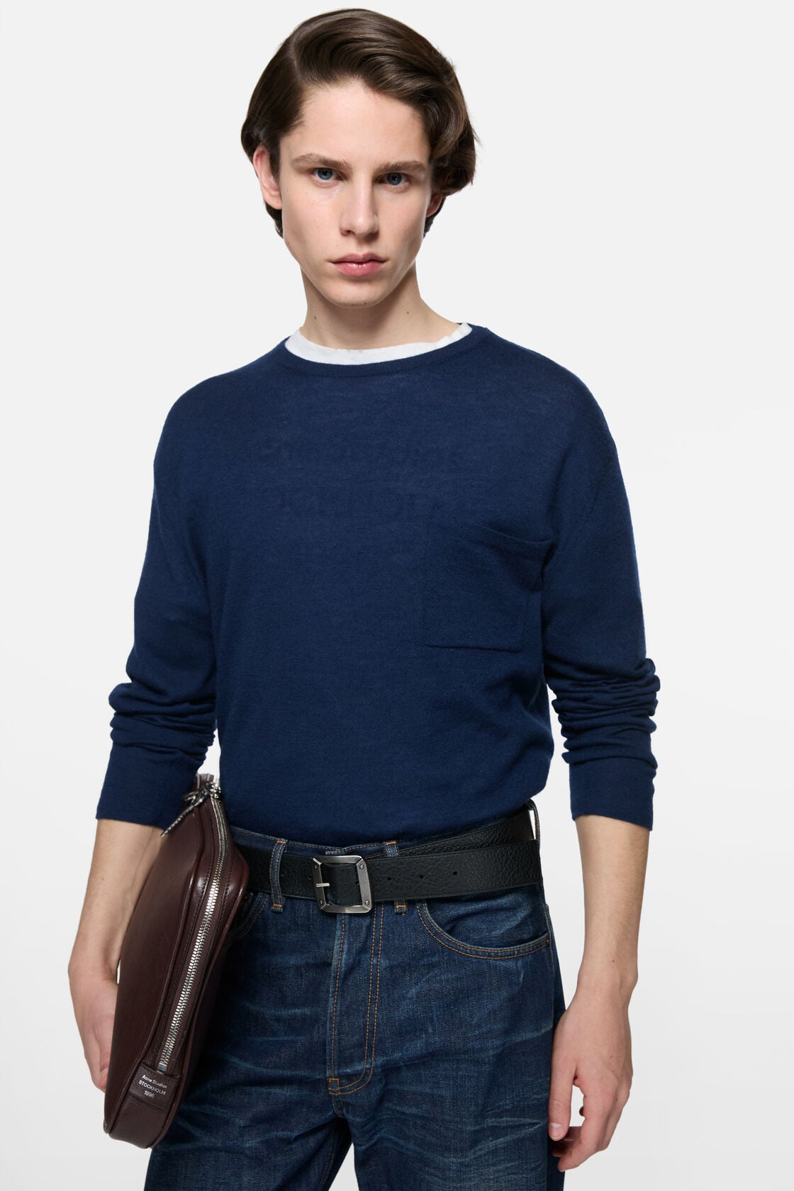 Acne Studios Cashmere knit sweater - Ink blue