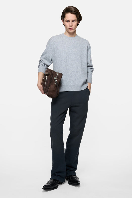 Acne Studios Cashmere sweater with logo - Cold grey melange