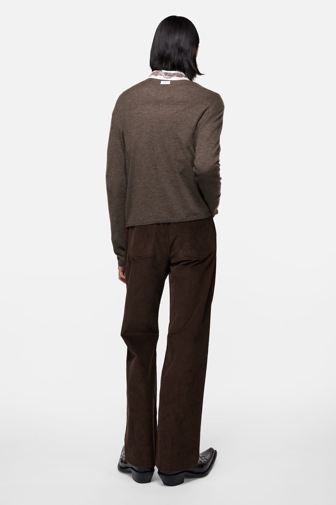 Acne Studios Cashmere knit sweater - Walnut brown