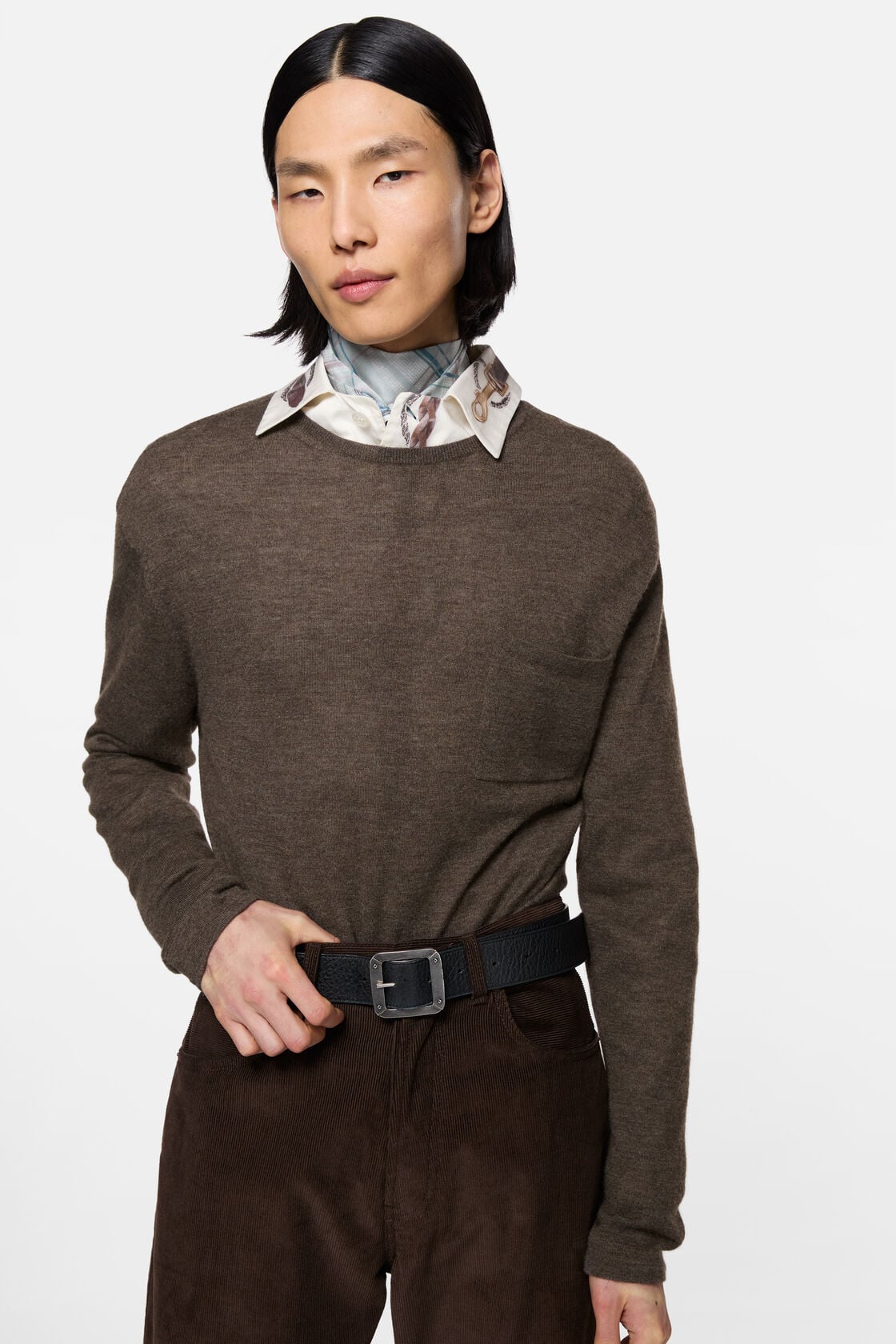 Acne Studios Cashmere knit sweater - Walnut brown