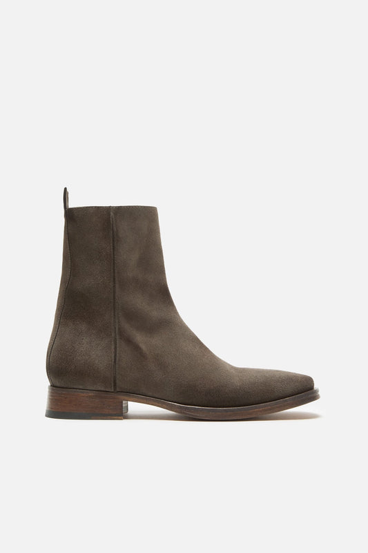 Acne Studios Suede ankle boots - Taupe grey