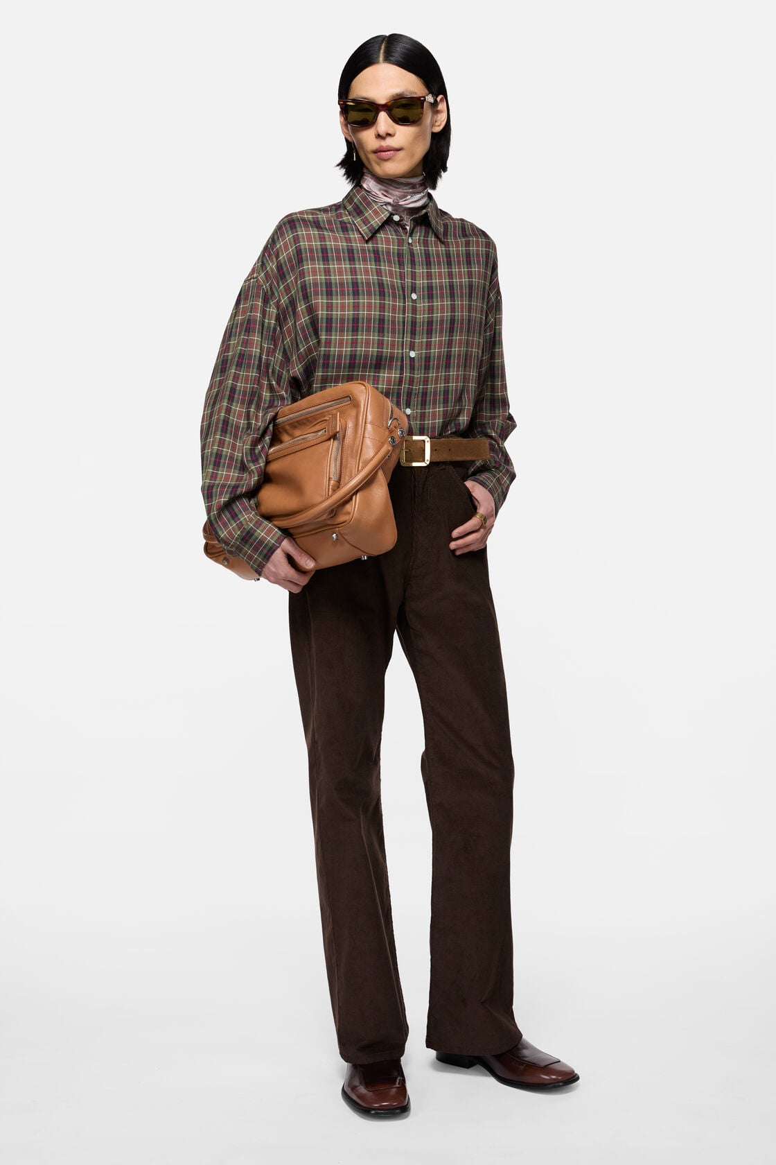 Acne Studios Flannel button-up shirt - Green multi