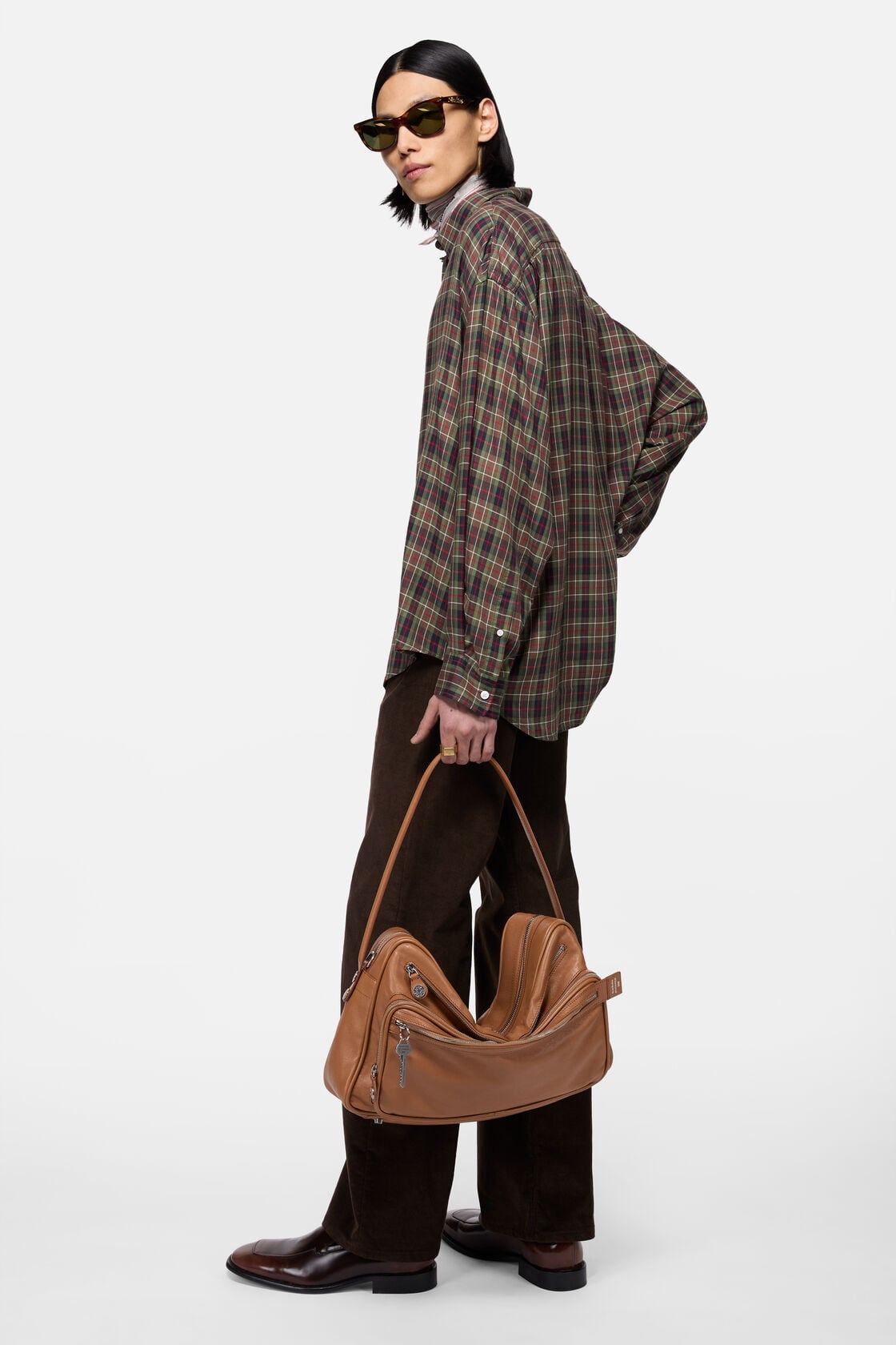 Acne Studios Flannel button-up shirt - Green multi