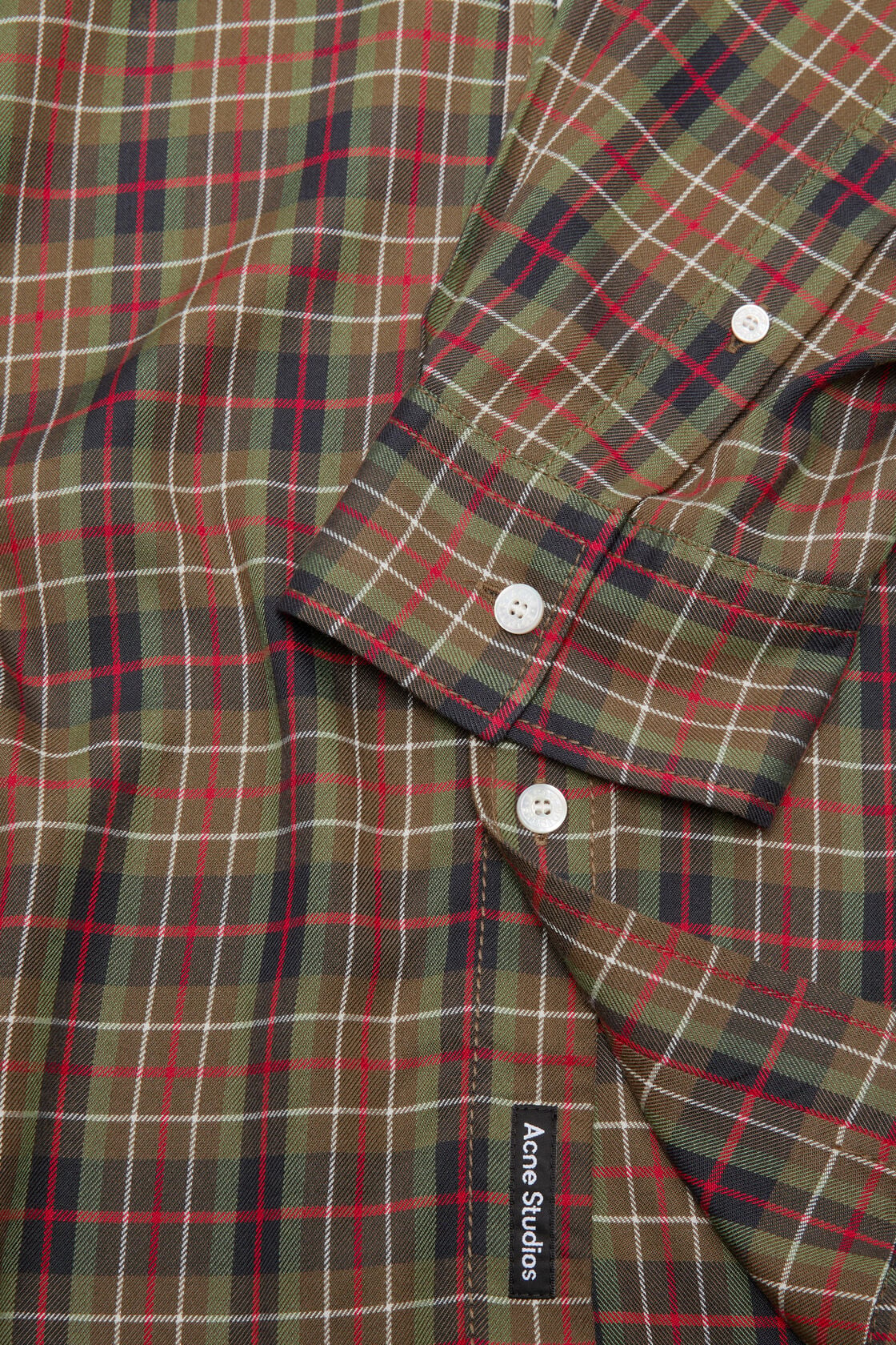 Acne Studios Flannel button-up shirt - Green multi