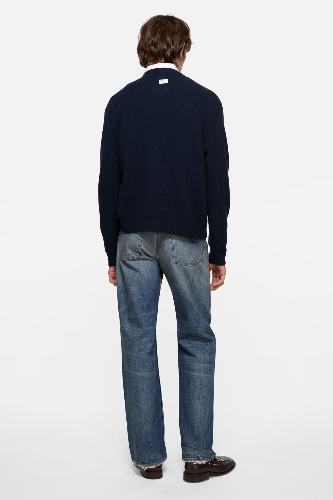 Acne Studios Cashmere sweater with logo - Ink blue