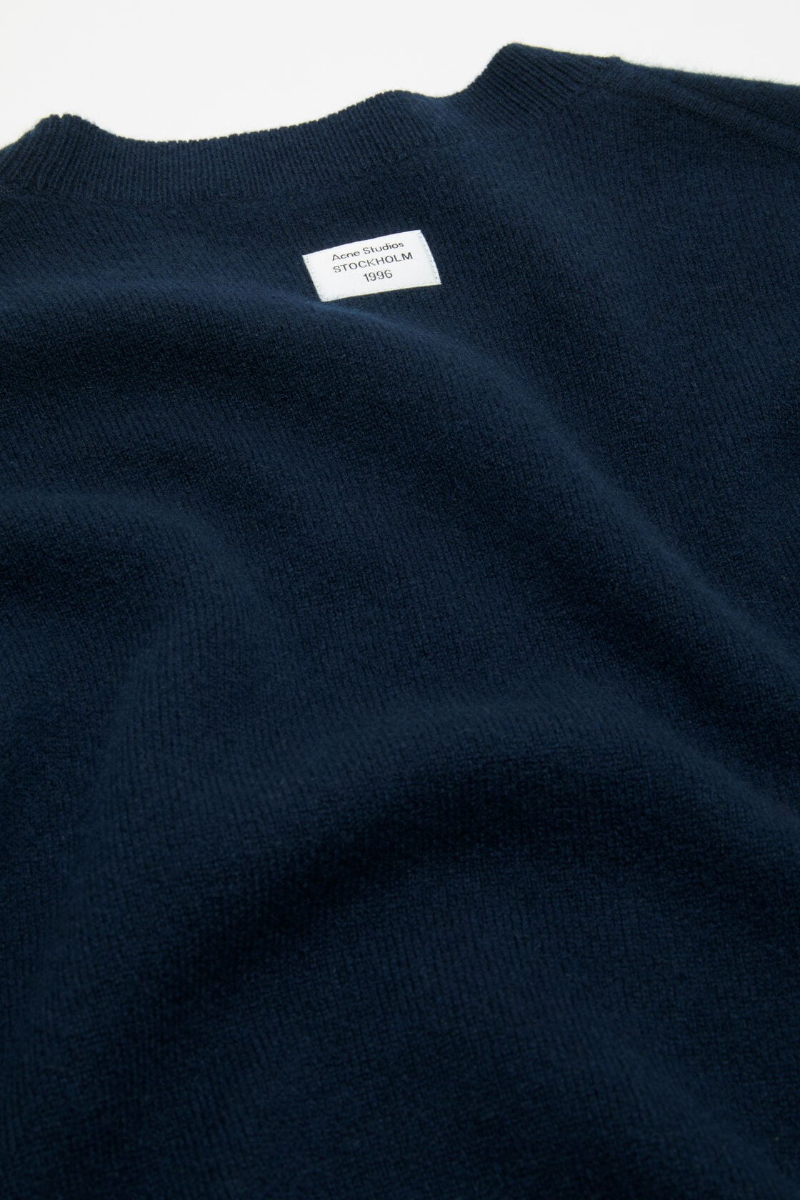 Acne Studios Cashmere sweater with logo - Ink blue