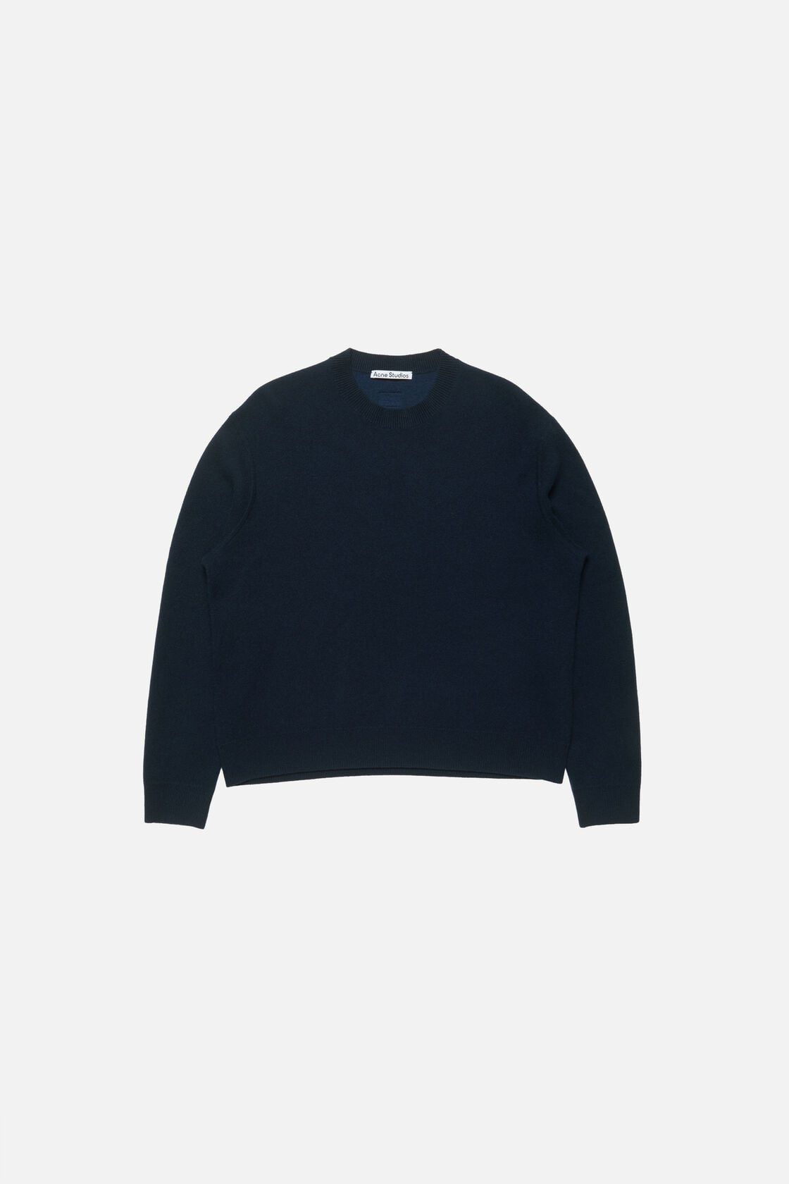 Acne Studios Cashmere sweater with logo - Ink blue