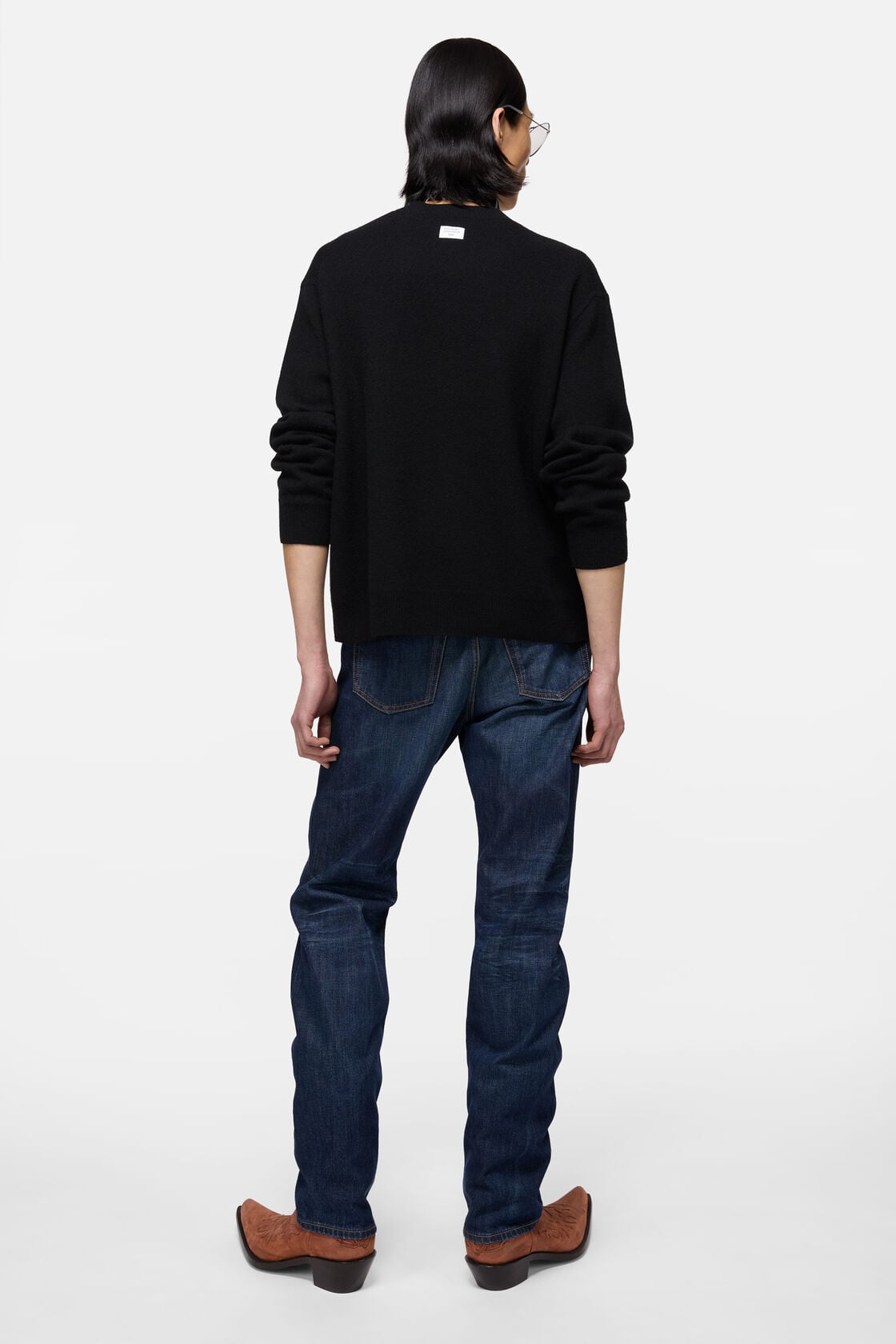 Acne Studios Cashmere sweater with logo - Black