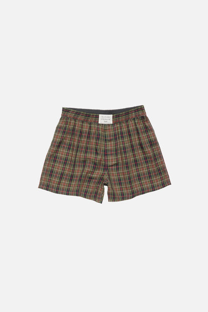Acne Studios Casual check shorts - Green multi