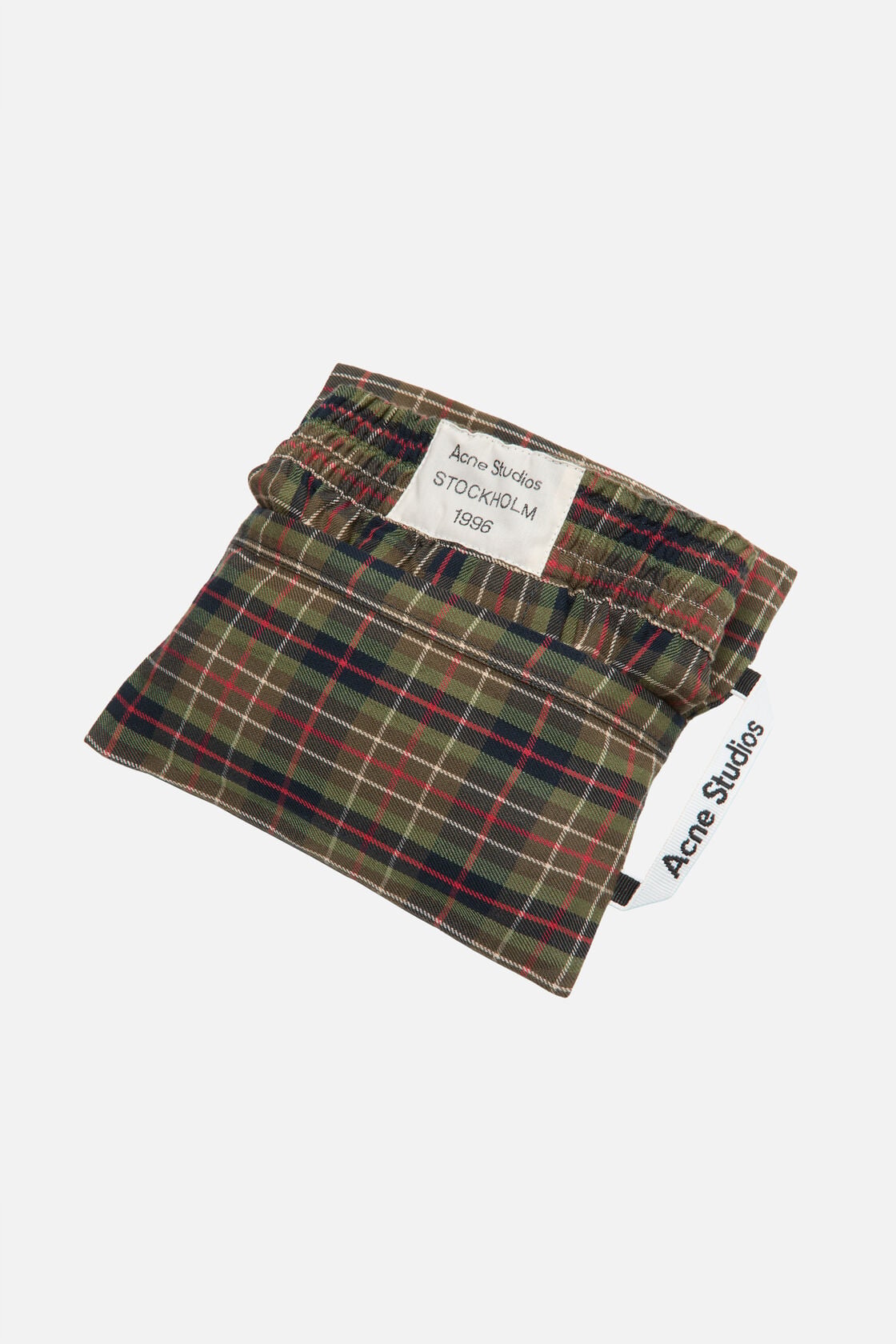 Acne Studios Casual check shorts - Green multi