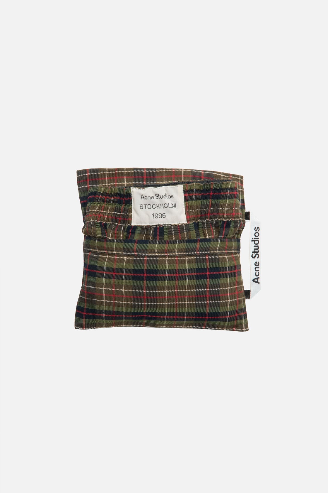 Acne Studios Casual check shorts - Green multi