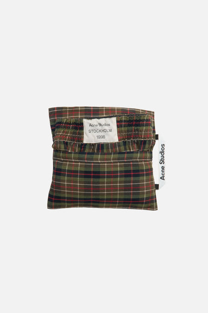 Acne Studios Casual check shorts - Green multi