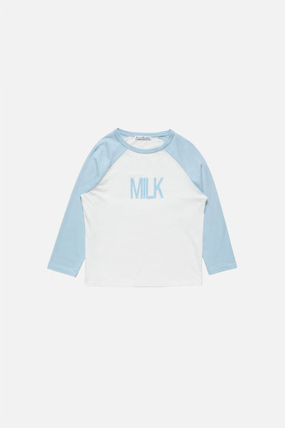 Acne Studios Milk graphic t-shirt - Pale blue/white